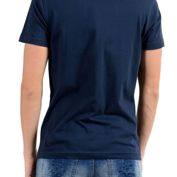 Roberto Cavalli Men's Navy Blue Graphic T-Shirt - Picture 6 of 6